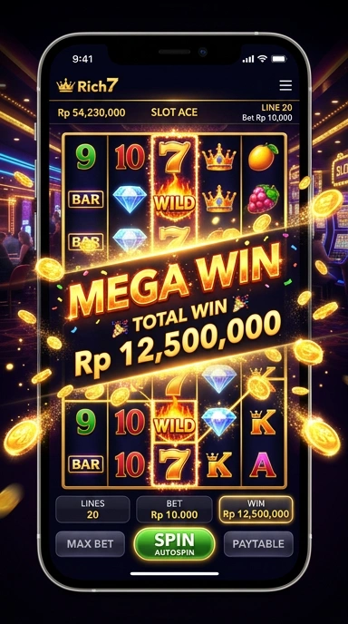 Proses unduh aplikasi di rich7 yang cepat dan aman.